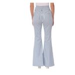 Avec Les Filles  Light Blue Striped Flare Jeans size 28 Photo 1