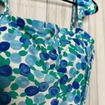 J.Crew Eco Ruffle Strap One Piece Swimsuit Blueberry Floral size 12 AU984 Photo 7