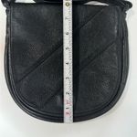 ORIGINAL BREE Black Leather Saddle Crossbody With Adjustable Strap Photo 7