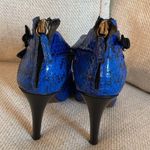 Derek Lam  Blue and black snakeskin shoes Photo 8