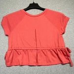 Tresics Women's Red Short Sleeve Cropped T-Shirt Size S Photo 4