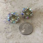 Vintage Aurora Borealis Clip On Earrings Photo 8