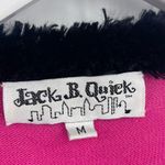 Vintage Y2K Legally Blonde Faux Fur Collar Heart Pink Cardigan Sweater SZ M Size M Photo 2