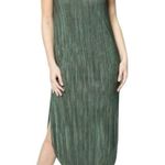 Sabina Musayev Textured Renaissance Midi Dress Olive Green Size M Photo 8