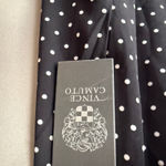 Vince Camuto  sz‎ S black white polka dot sleeveless blouse NWT Photo 6