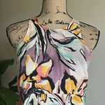 HD in Paris Anthropologie Lucille Peplum Asymmetrical Multicolored Top Size 2 Photo 4