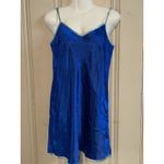 Morgan Taylor  Intimates Set Kimono Robe Chemise Night Slip Blue Floral Sm NWTS Photo 7