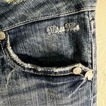 Miss Me  Thick Stitch Embellished‎ Floral Denim Capris Photo 7