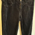 American Eagle Jeggings Size 8 Black Corduroy Super Stretch Pants Photo 0
