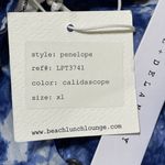 New Beach Lunch Lounge Penelope Top Blouse Blue White Size XL Long Sleeve Photo 4