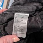 American Eagle  Black Distressed Super High Rise Jeggings- Size 2 Long Photo 3