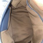 Kelsi Dagger KELSI‎ DAGGER Brooklyn Blue Brown Leather And Canvas Backpack Photo 6