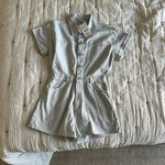 ZARA New  denim silver romper playsuit Photo 1