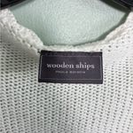 Wooden Ships  WHITE CALLIOPE SHORT SLEEVE CARDIGAN SCALLOPED COTTAGECORE SZ XS Photo 2