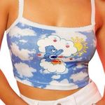 SheIn x Carebears Graphic Print Ribbed Cropped Cami Top Photo 0