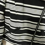 Bagatelle Striped Moto Zip Up jacket | size Medium Photo 8
