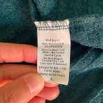 Parallel Skies Ribbed Knit Boat Neck 3/4 Sleeve Top Large Button Y2K Soft Layers Green Photo 7