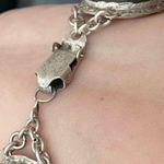 Vintage Blue Morpho Butterfly Wing Reverse Painted Tropical Scene Brazil 20.6g Photo 4