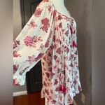 Free People  Carmella Mini Floral Boho Cotton Dress Pink Florals Photo 4