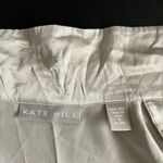 Kate Hill  Vintage 100% Silk Silver Button Down Blouse Long Sleeve Shirt Size 4 Photo 2