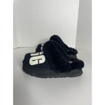 UGG  Platform Slip on Slipper Mules Black Disquette Chopd Womens 6 Photo 3
