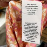 Nanette Lepore Nanette Lapore Orange Pink Ditsy Floral Ruffled Blouse Womens M Coquette Girly Photo 1