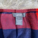 Aerie  Red Blue Black Flannel Plaid Camisole Lace Sz Medium Photo 7