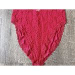 Delicates Vintage Red bodysuit teddy lace lingerie size Large adjustable straps Photo 2