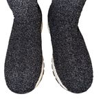 Bernie Mev Women's Black Knitted Ankle Boots Size 8 Casual Flat Booties Photo 6