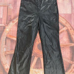 ZARA Black Faux Leather Pants  Photo 0