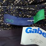  Metallic Navy Tweed Top Size Small NWOT Ava Dressy Tweed Blouse Photo 6