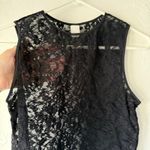 DKNY Y2K Size Small Black Grunge Sexy Lace Going Out Sleeveless Top Photo 1