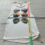 Bella Canvas  Womens White Graphic Sunglasses Beachy Shades Muscle Tank T… Photo 5
