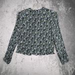 Boden Shirt Womens 14 Pink Blue Green Floral Pleated Blouse Casual Boho Preppy Photo 2