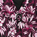 Briggs New York Women's Plus Size 2X Black White/Pink Floral Print Blouse Photo 6