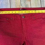 prAna  Kara Jean Red Berry Size 8 NEW With Tags Low Rise Fitted Pants Photo 2