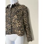 Aqua‎ Bloomingdale's Cheetah Leopard Animal Print Denim Jacket EUC Size XS Photo 3