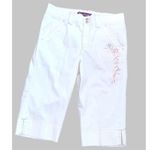 Gloria Vanderbilt Skimmer Capris Womens White Mid Rise Floral Print Size 10 Photo 1