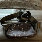 Apana Black and White Crossbody Bag with Artistic Marble Design Photo 1