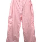 Meshki AMARA Parachute Pants Baby Pink Size SMALL Cargo Pocket Toggle Drawstring Photo 4