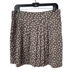 Ann Taylor LOFT Skirt Size 8 Polka Dot Pleats Short Mini School Work Party NWOT Photo 2
