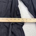 Good American  Jumpsuit Womens 4 Black Utility Belted Zip Front Coverall Photo 6