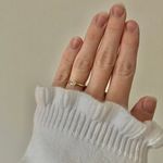 Gold Solitaire Simple Elegant Femme Ring “Gretha” Promise Engagement Fashion Jewelry Photo 11