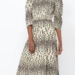 Sea New York Leo Animal Print Midi Dress Size 12 New with Tags Brown Photo 0