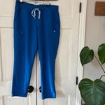 FIGS Yola Yoga Scrub Pants Royal Blue Womens Scrubs Size Large Comfort Work Pant Photo 1