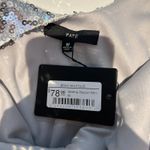 New FATE Silver Sequin Mini Dress Deep V Back Cutouts Size M Party Club Date Size M Photo 5