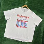 Budweiser white oversized T-shirt in size 3XL Photo 2