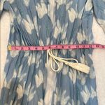 Palmacea Blue and White Floral Swimwear Resort Coverup with Flowing Design Size XS Photo 6