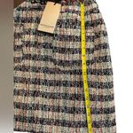 Scotch & Soda NWT  SPECIAL TWEED MINI Short Multi color Side Zip Pockets SKIRT M Photo 3