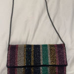 Multicolor Striped Women's Bag Purple Photo 0